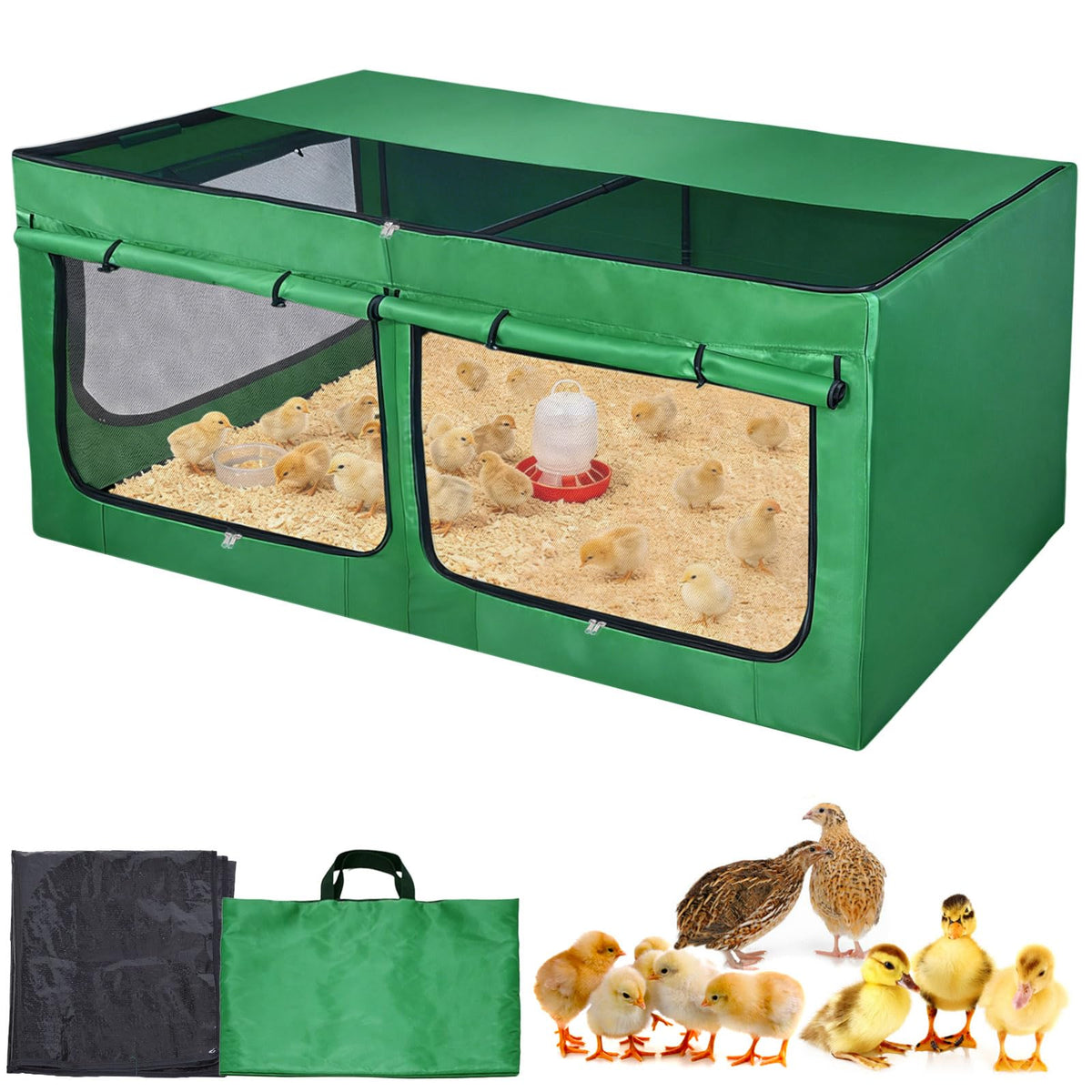 Tetuga Brooder Box assembly guide showing pipe layout for quick setup.