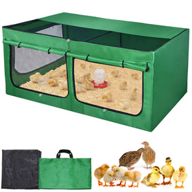 Tetuga Brooder Box assembly guide showing pipe layout for quick setup.