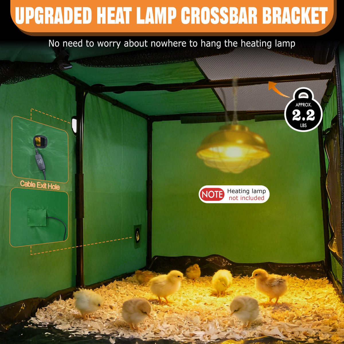 Tetuga Brooder Box durable frame 19mm pipes built for outdoor use.