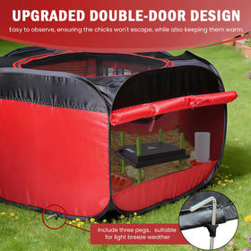 Tetuga compact foldable brooder for easy outdoor or indoor storage