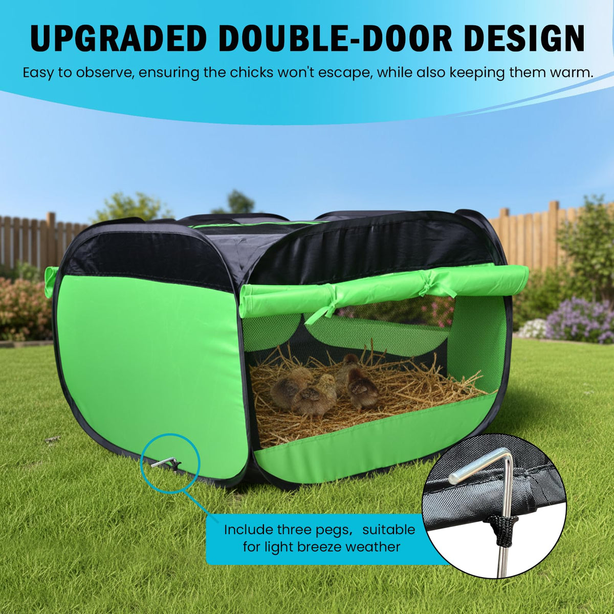 Tetuga small poultry brooder suitable for chicks and ducklings.