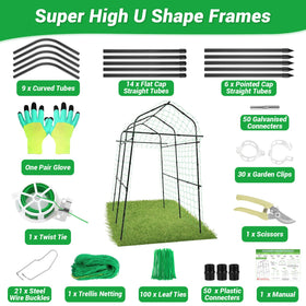 Tetutor large climbing arch ideal for cucumbers, pumpkins, beans.