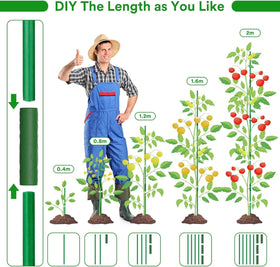 Tetutor fiberglass stakes closeup highlights durable, rust-resistant plant support