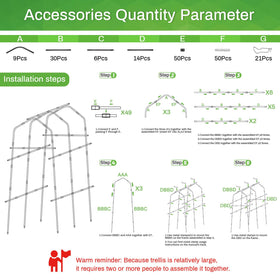 Tetutor outdoor garden arch adds vertical growing space in your yard.