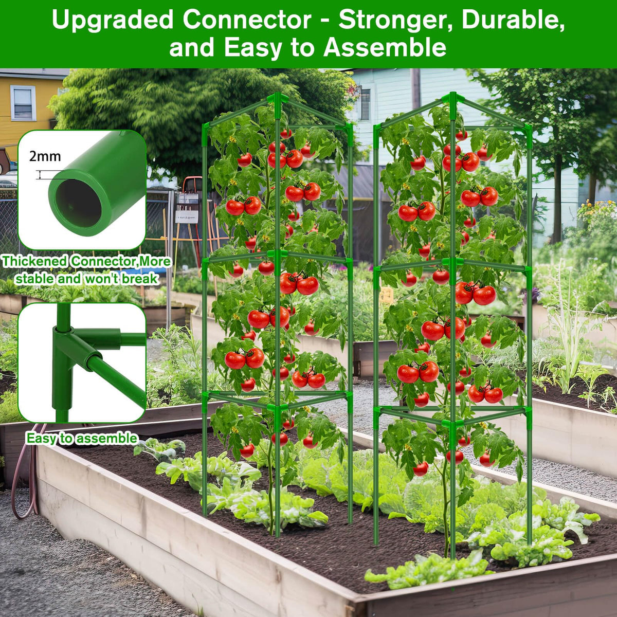 Upgraded connectors enable tool-free assembly in minutes