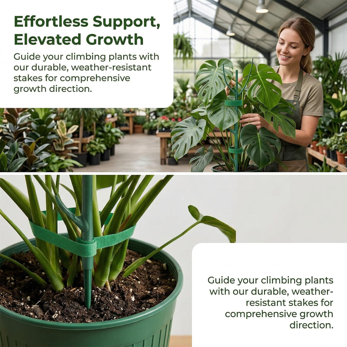 Teurabied complete stake kit for versatile plant support