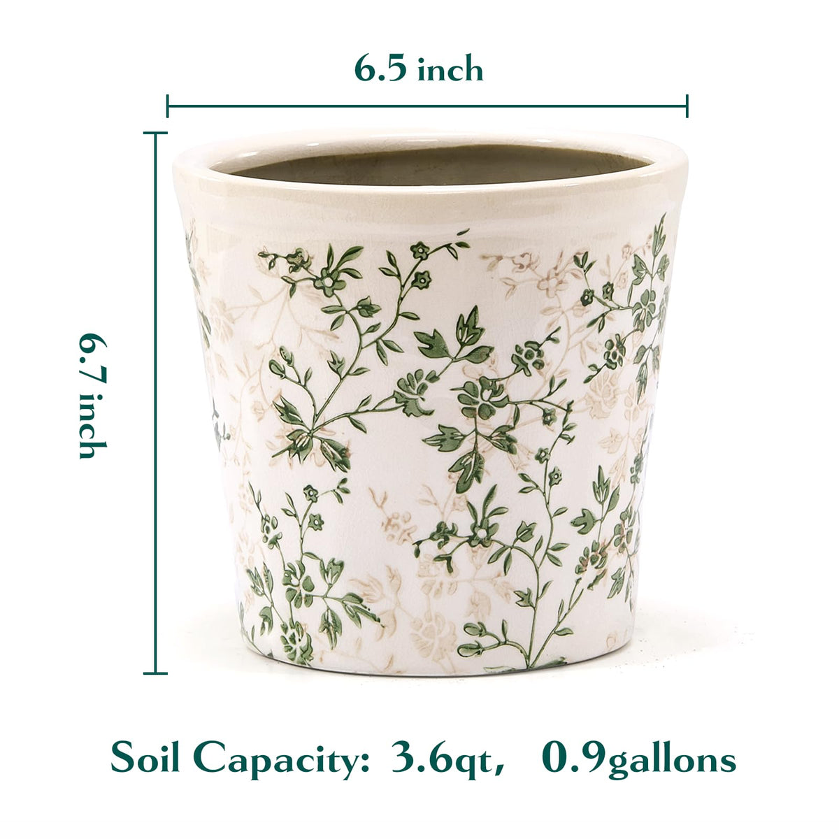 Teweiqi planter with non-slip feet protects surfaces