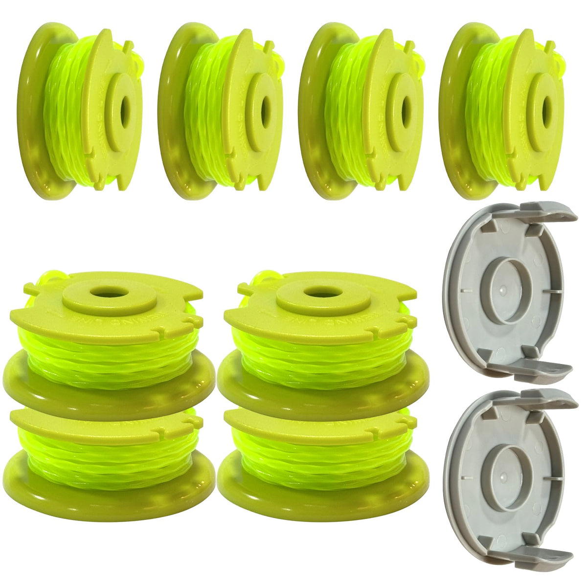 texasrun AC80RL3 trimmer line, 11 ft spool for Ryobi One+ trimmers, smooth feeding.