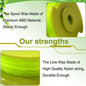 texasrun Ryobi One+ trimmer line 0.08 inch diameter, 11 ft for precise edging.