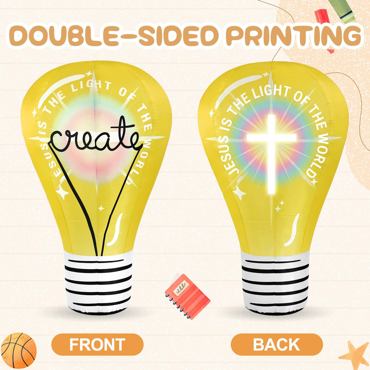 Teyva Daily VBS double-sided illumination sign enhances visibility from both directions