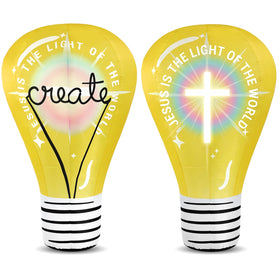 Teyva Daily VBS giant inflatable light bulb towering 6.56 ft for striking venue decor