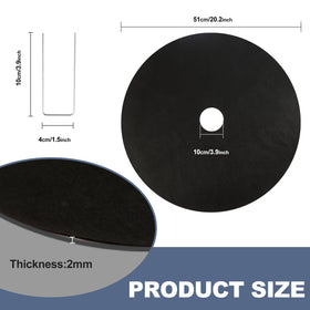 Tezhile round tree protector mat encircling roots allows airflow and nutrient penetration