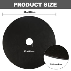 Tezhile root-protection barrier ring keeps mower blades away from tree roots.