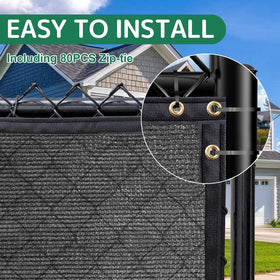 TFMUZERT heavy-duty HDPE fence screen enhances durability for busy sites.