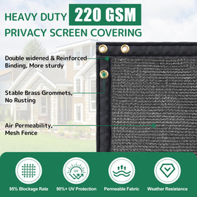 TFMUZERT noise-reduction fence screen offers quieter patios and yards.