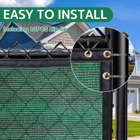 TFMUZERT noise-reducing privacy screen softens surroundings outdoors