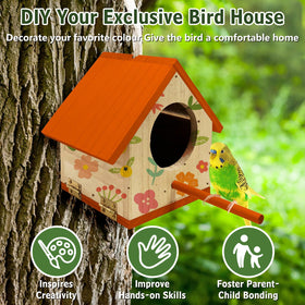 Tfwadmx birdhouse interior with a cozy perch for tiny birds.