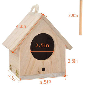 Tfwadmx two-pack wooden birdhouse adds charm to garden spaces.