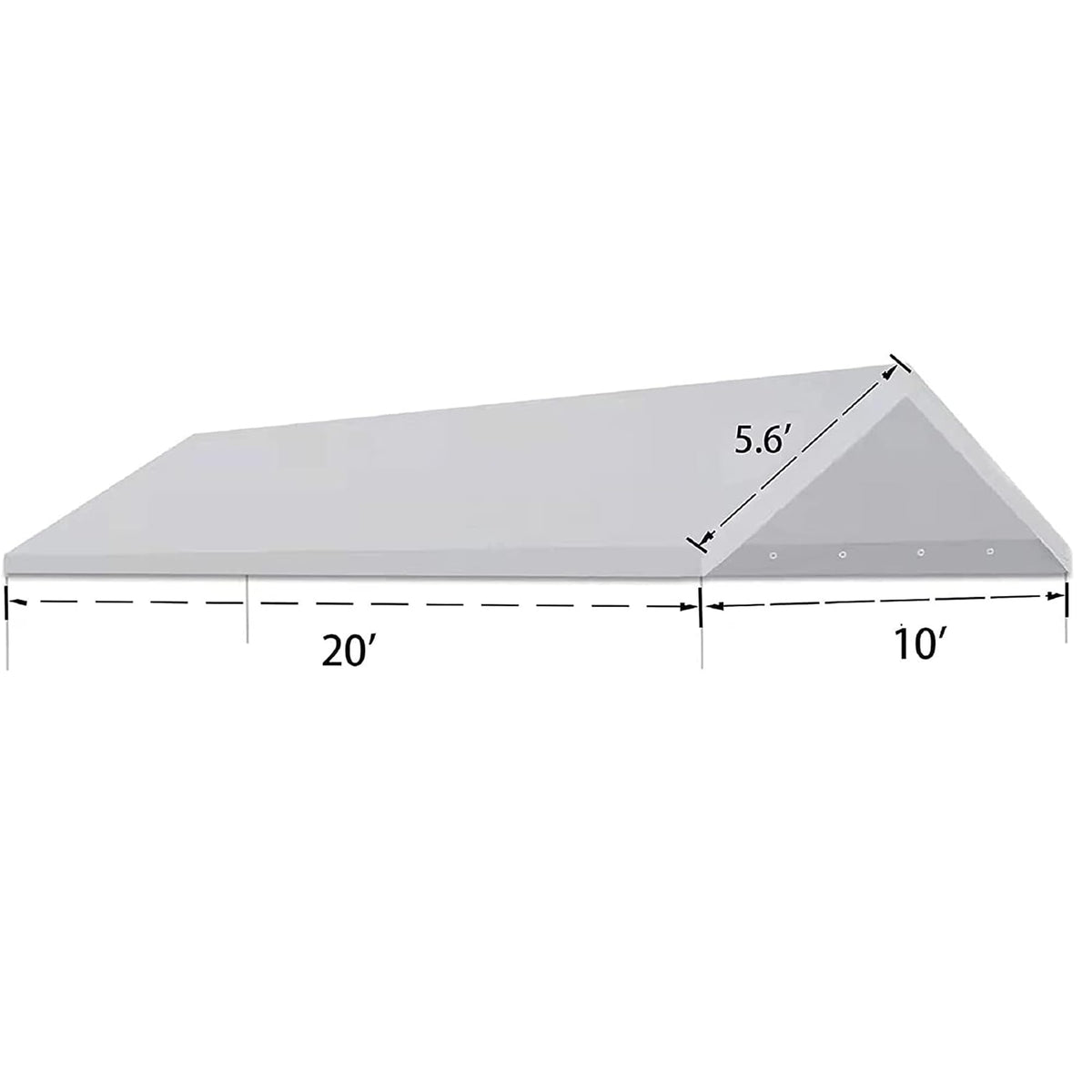 TGEHAP carport cover waterproof edges close-up highlights edge sealing and durability.