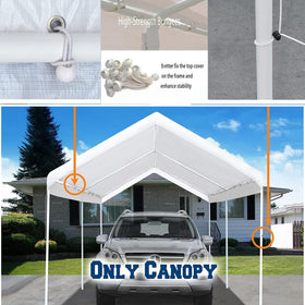 TGEHAP edge-sealed canopy corner detail shows reinforced seams for drip-free protection.