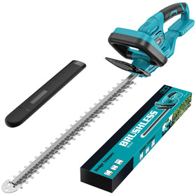 ThagBrco hedge trimmer showing Makita 18V battery compatibility for cordless trimming
