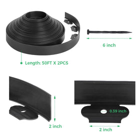 Thanger easy-trim edging allows precise cuts for beds and paths