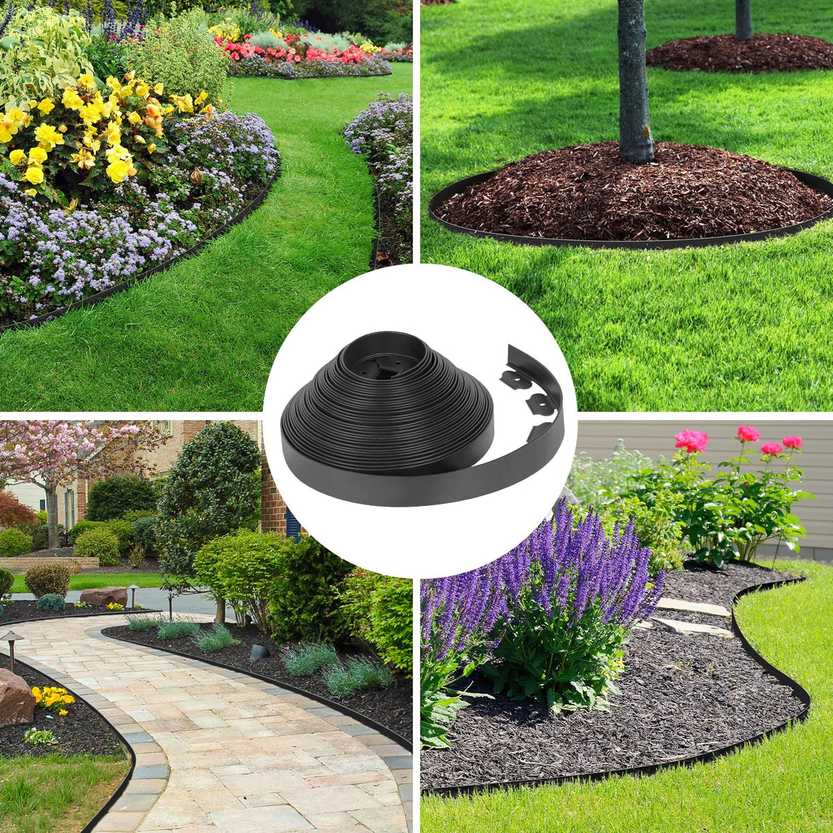 Thanger versatile edging for lawns, patios, and landscapes