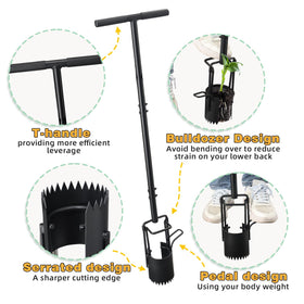 THANKSFINE ergonomic T-handle enhances grip and reduces fatigue.