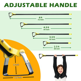 THANKSFINE Stirrup Hoe lightweight design reduces arm strain while covering large garden areas.