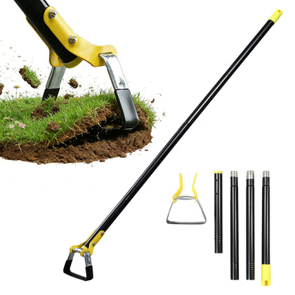 THANKSFINE Stirrup Hoe with sharp double-edged blade for swift weeding in raised beds.