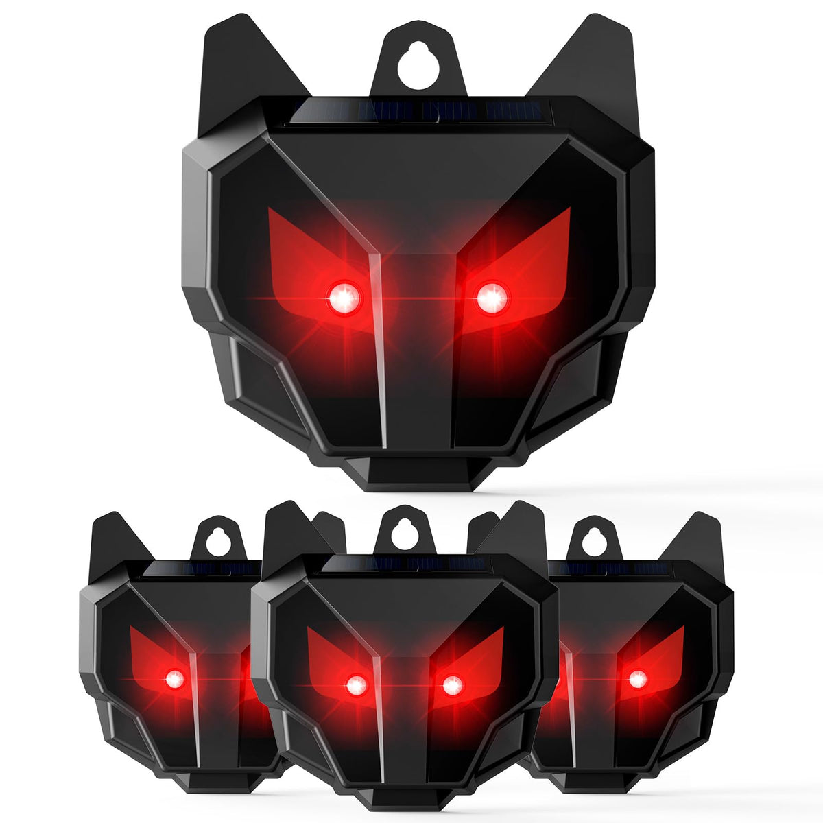 Thcritter 2026 Coyote Deterrent Solar Lights illuminate at night to deter predators around coops