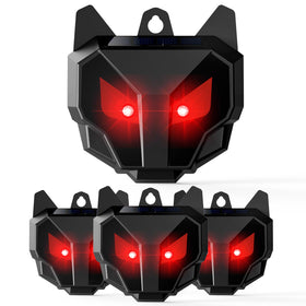 Thcritter 2026 Coyote Deterrent Solar Lights illuminate at night to deter predators around coops