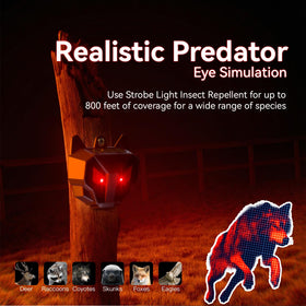 Thcritter Predator Eyes LED illumination guards garden perimeters and livestock after dusk
