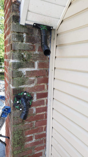 The Bat Valve TBV-FR4 installed on exterior wall showing one-way door