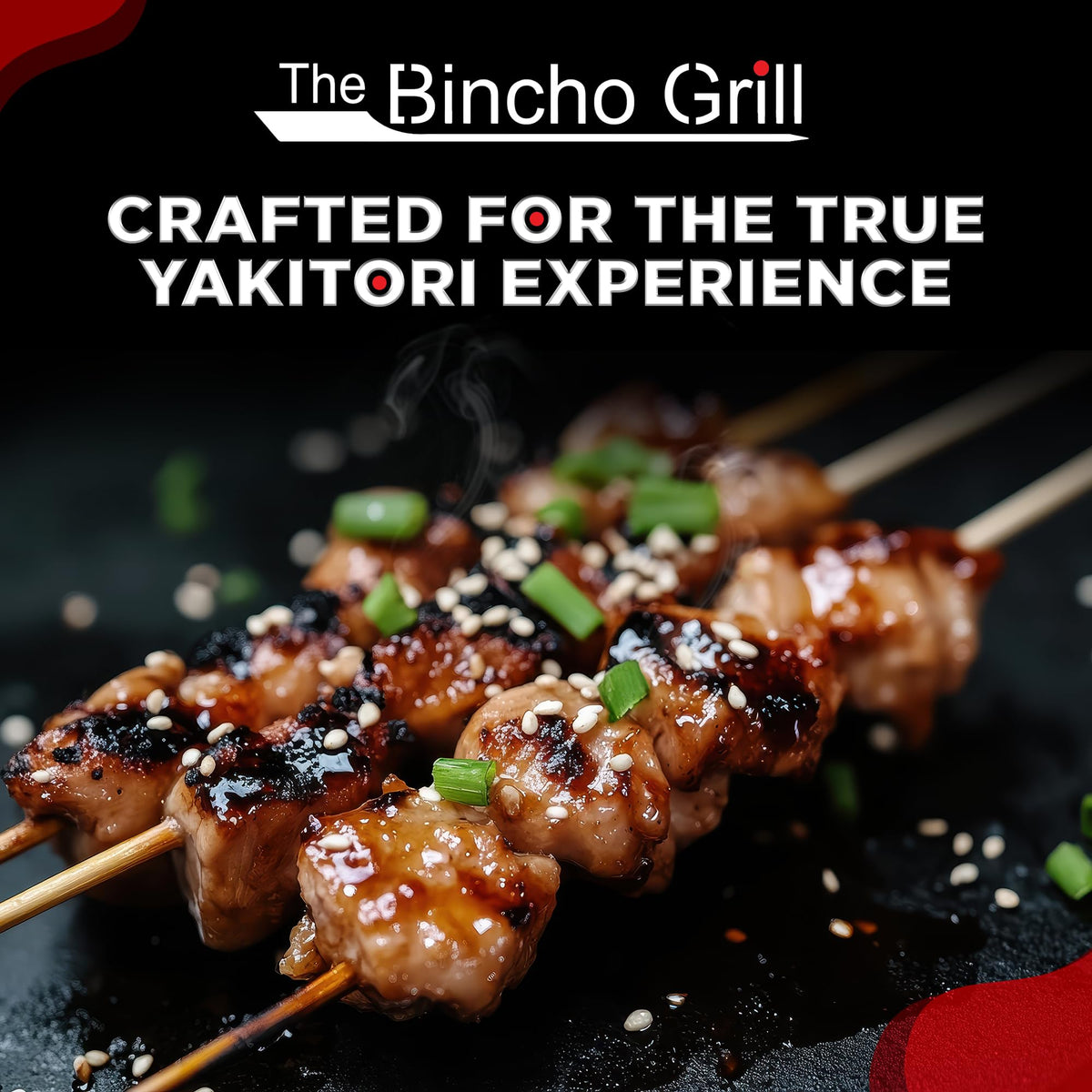 The Bincho Grill ideal for skewers, meats, seafood, and vegetables with focused heat.