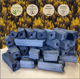 Ogatan briquettes work with konro and kamado grills