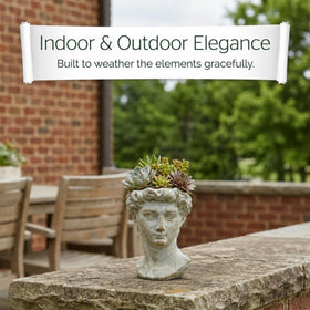 The Bridge Collection antique-style planter suits gifting to garden lovers.