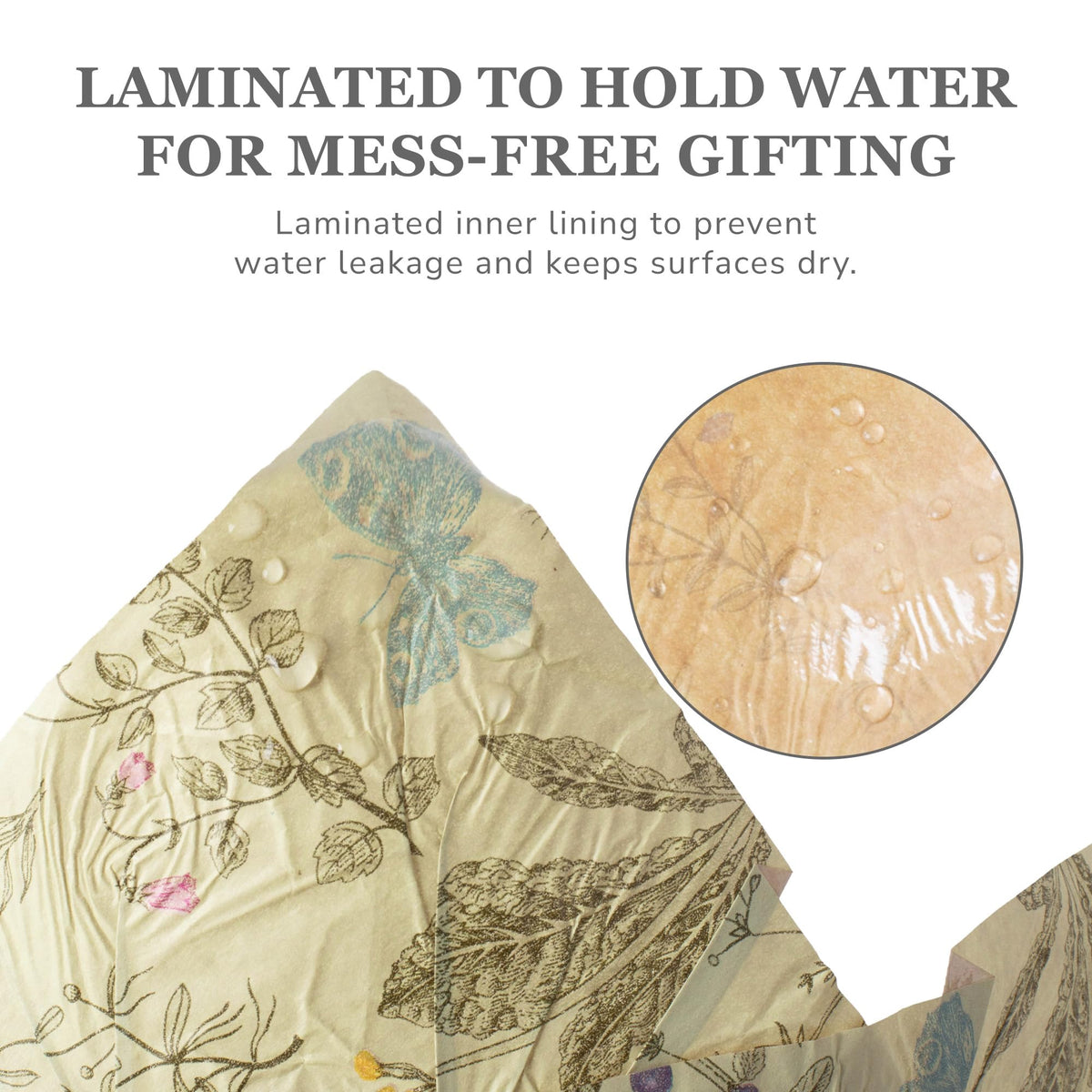 The Florist Supply Premium 6-inch AZA cover is a gift-ready decor enhancement.