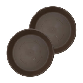 The HC Companies 12-inch classic round plant saucer protects surfaces from water.