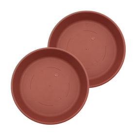 The HC Companies 12-inch classic round plant saucer protects surfaces while catching excess water.