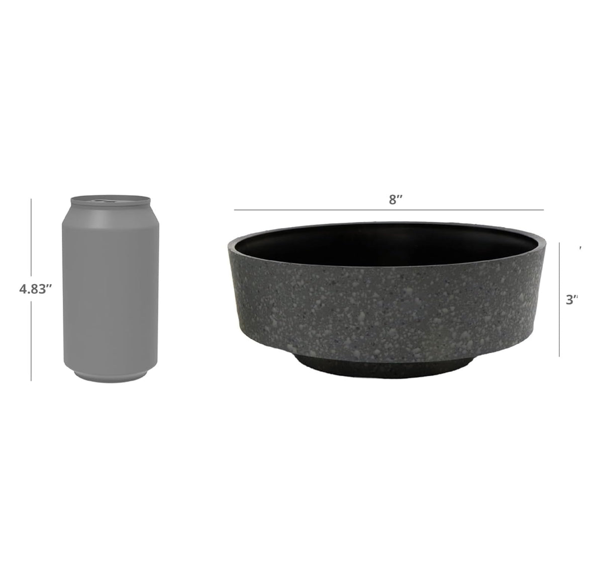 The HC Companies Capri Bowl indoor-outdoor use suits small plants and decorative arrangements.