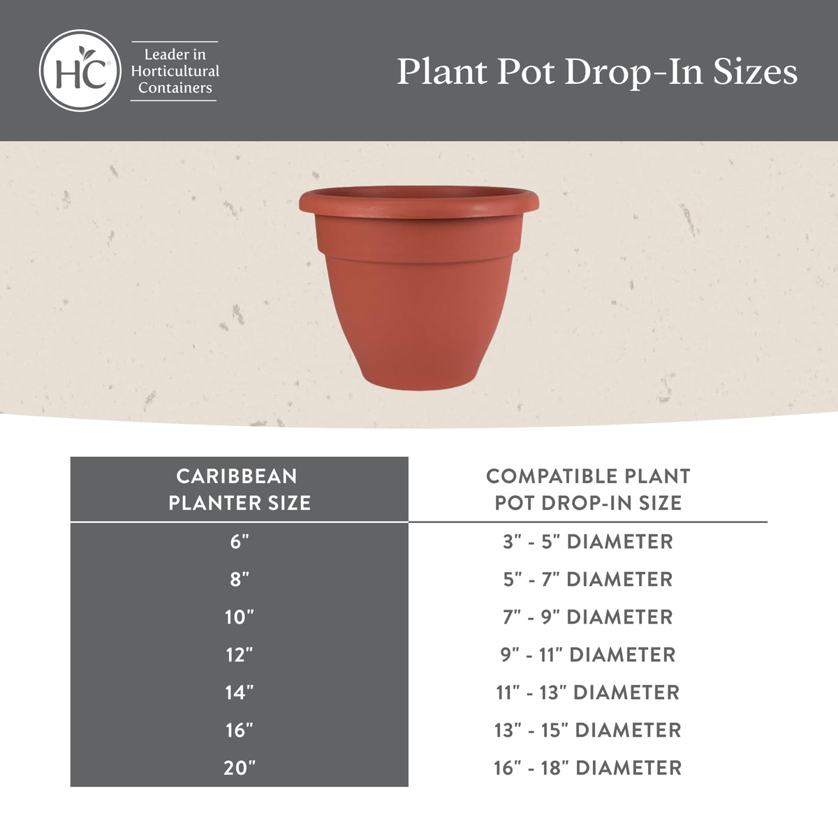 Rolled rim design adds a classic touch to any plant display.
