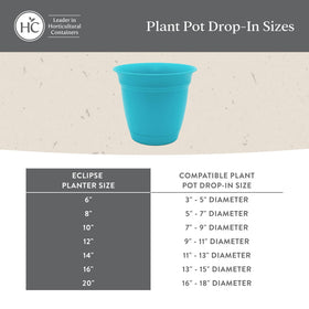 Two-pack of Eclipse planters provides versatile indoor and outdoor display.
