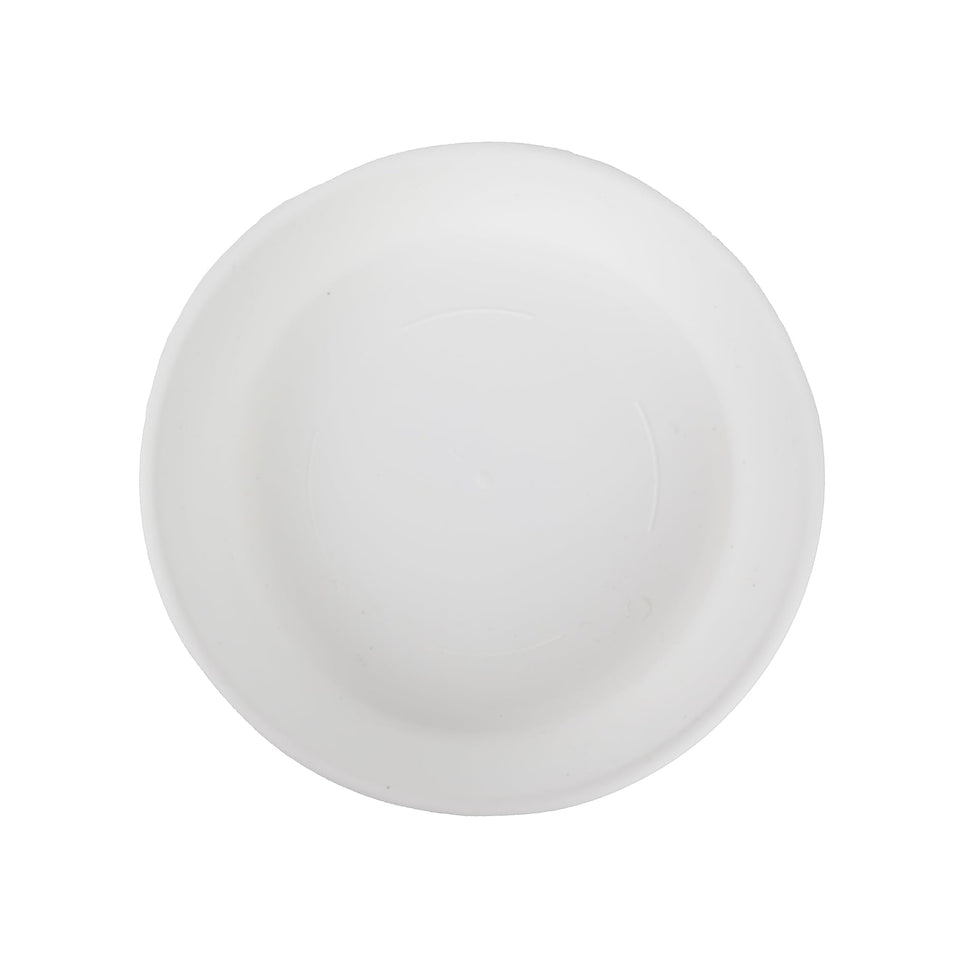 The HC Companies flower pot saucers for indoor and outdoor use supporting an 8-inch pot.