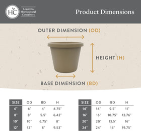 Prima planter suitable for indoor and outdoor spaces for flowers or herbs
