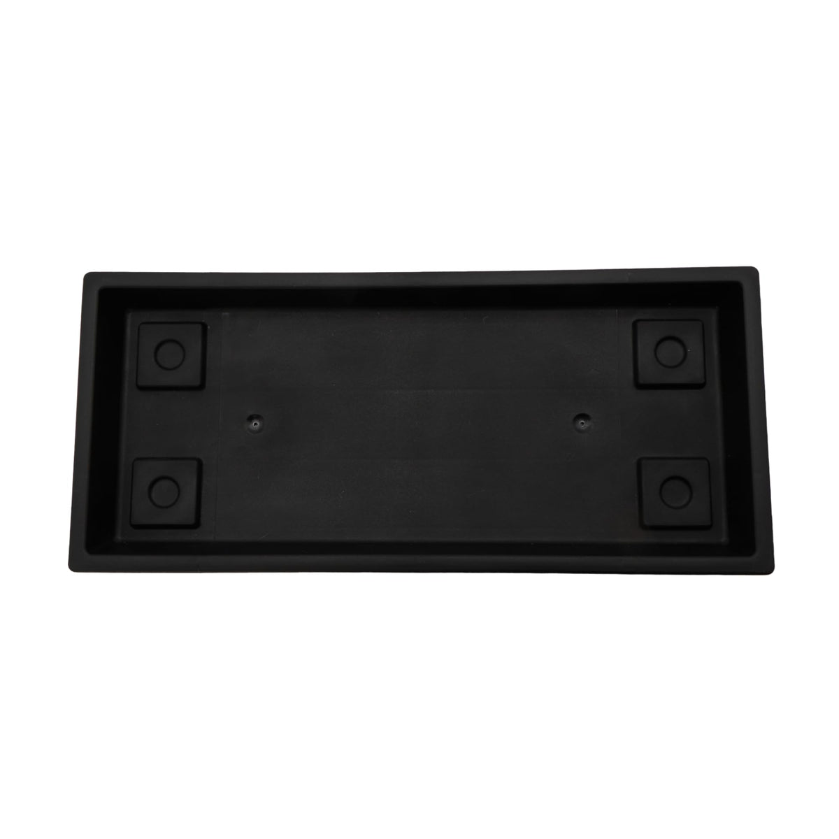 The HC Companies Venetian rectangular plant tray water tray protects surfaces from excess moisture.