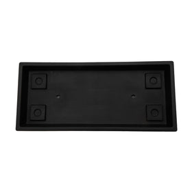 The HC Companies Venetian rectangular plant tray water tray protects surfaces from excess moisture.