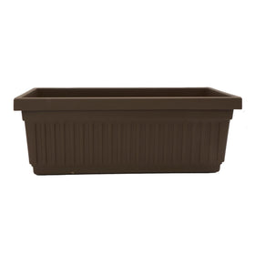 The HC Companies Venetian window planter box with fluted design on sill for elegant display