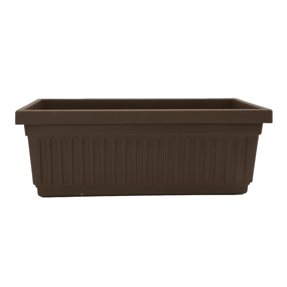 The HC Companies Venetian window planter box with fluted design on sill for elegant display