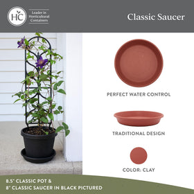 The HC Companies water collection design sits under pots to prevent spills.